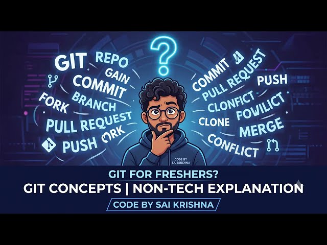 Git for Beginners: Branch, Commit, PR & Merge Explained Simply⁠