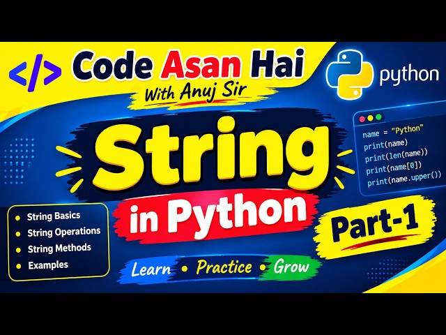 Code Asan Hai | #python | #strings | #howto|#pythonprogramming| #learnpython | #hwotolearnprogamming