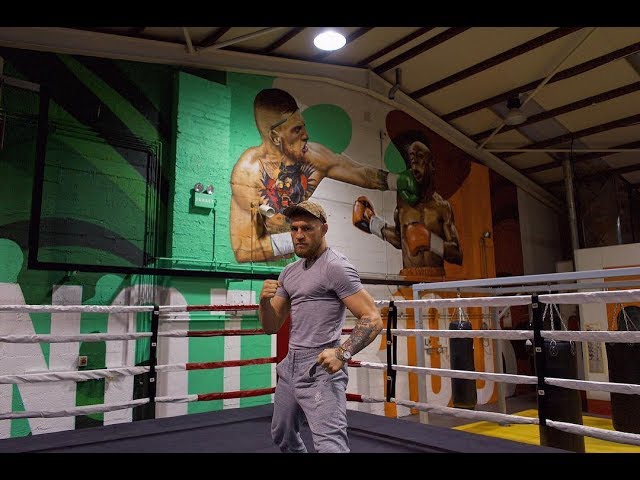 Conor McGregor's first reaction to Mayweather mural at his new gym