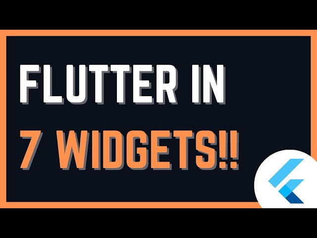 7 BASIC Widgets in Flutter You MUST Know (Beginner Guide)