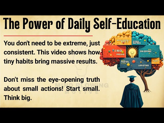 📚 Educate Yourself Every Day – Unlock the Power of Daily Learning!🔥 || English Listening Practice ✅️