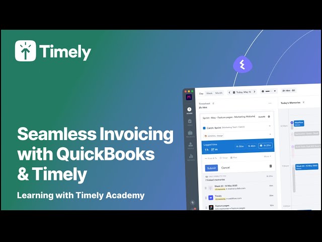Seamless invoicing with Quickbooks and Timely