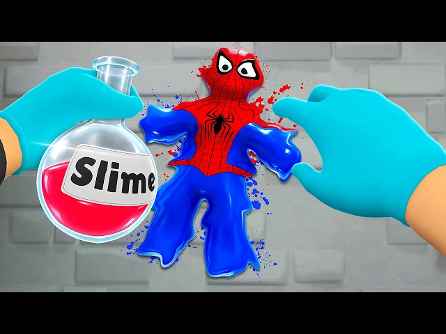 I SPLATTED Spiderman Slime Against the Wall in Slime Lab VR