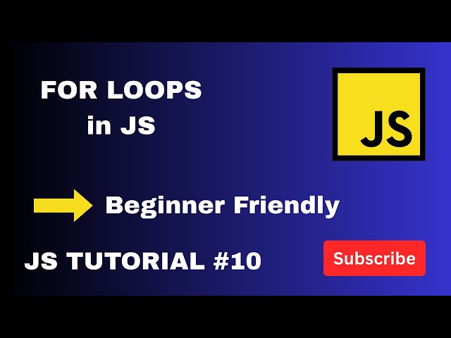 JavaScript For Loops Explained | Control Flow for Beginners