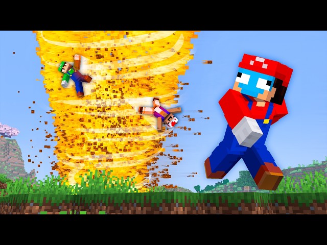 Surviving NATURAL DISASTERS in Minecraft...