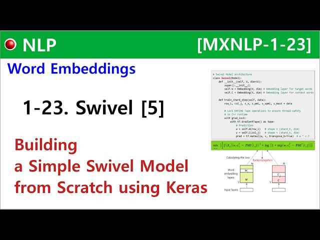 [MXNLP-1-23] Swivel - [5]: Building a Simple Swivel Model from Scratch using Keras