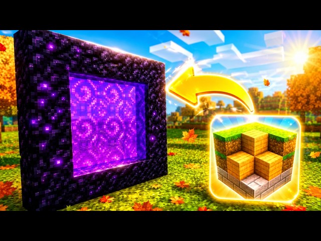 I Found a Real 😱 Block Craft 3D Portal in Minecraft! #minecraft #blockcraft3d #herobrine