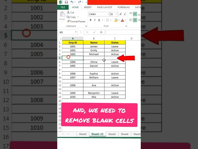 Stop Deleting Blank Rows Manually! Try This Excel Trick