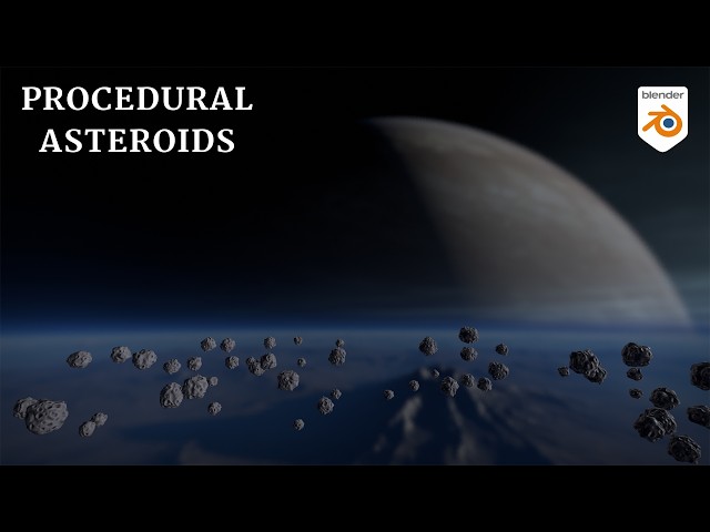 How to Create a Procedural Asteroids in Blender