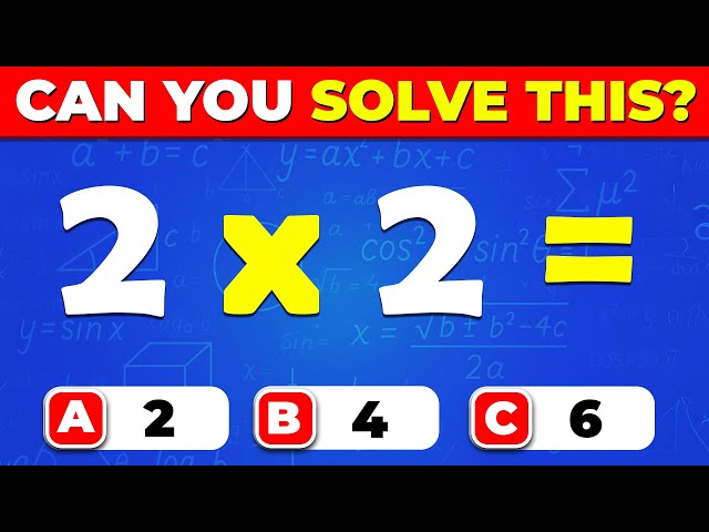 Grade 1 Math Quiz | Fun Multiplication Practice for Kids ✖️ Can You Solve These?