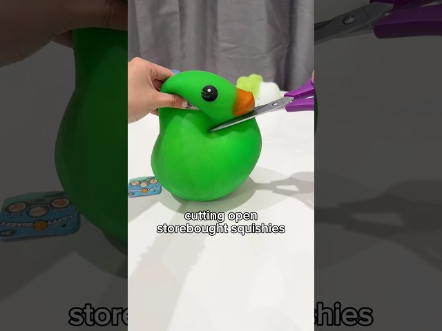 cutting open storebought squishies review! ☺️ #slimeasmr #slimechannel #fail #cutting #squishy