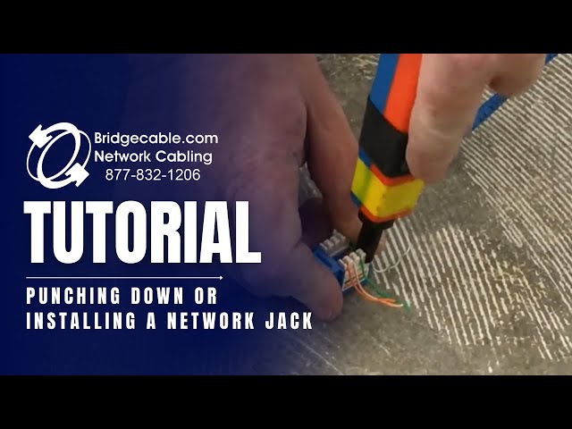 Tutorial for Punching Down or Installing a Network Jack | BridgeCable.com