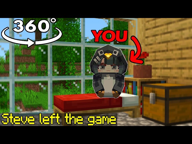 360° POV: You're GuguGaga Penguin but STEVE leaves the game
