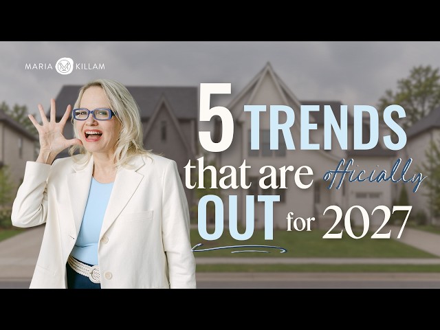 Top 5 Interior Design Trends That Are OUT For 2027!