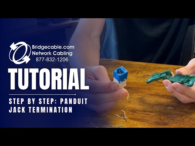 How to Terminate a Panduit Jack | Network Cabling Tutorial