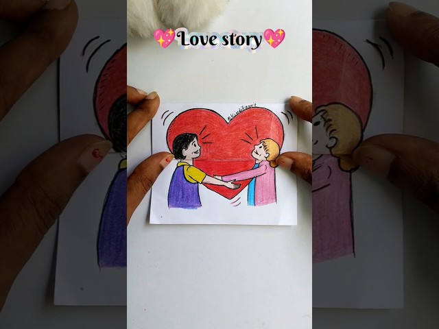 love story 💖#drawing #art #shorts #story