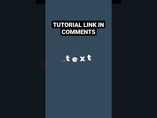 Animated Text using only HTML and CSS
