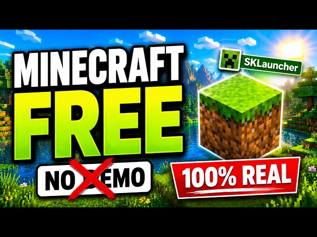 How to Play Minecraft for FREE with SKLauncher (2026)