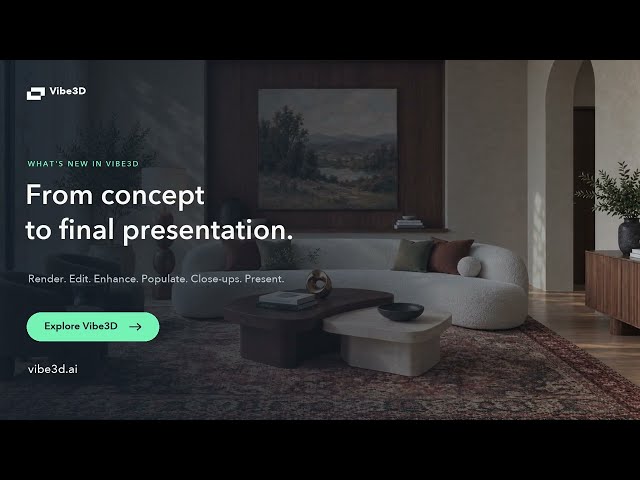 AI Rendering for Architects & Interior Designers (Vibe3D Demo)