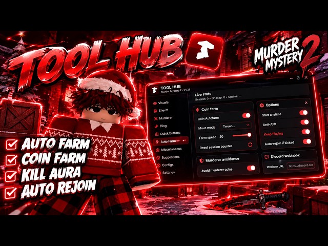 BEST! Murder Mystery 2 Scripts | Auto Farm Coins, Auto Shoot Murderer, Kill Aura and many MORE!!