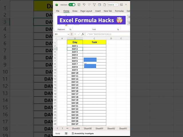 Excel Formula Hacks | Microsoft excel for beginners