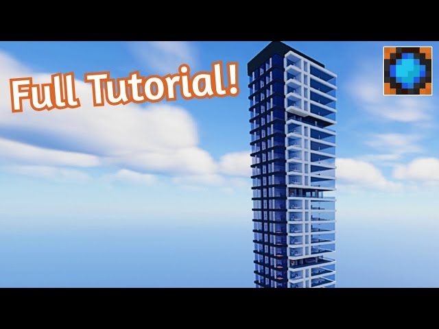 Minecraft Modern Skyscraper Tutorial #12 | How to Build a Modern Skyscraper With Interior