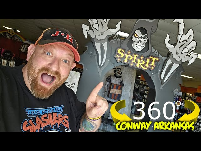 SPIRIT HALLOWEEN 2025 with JACK THE REAPER ARCHWAY ISE CONWAY ARKANSAS 360 VR VIDEO