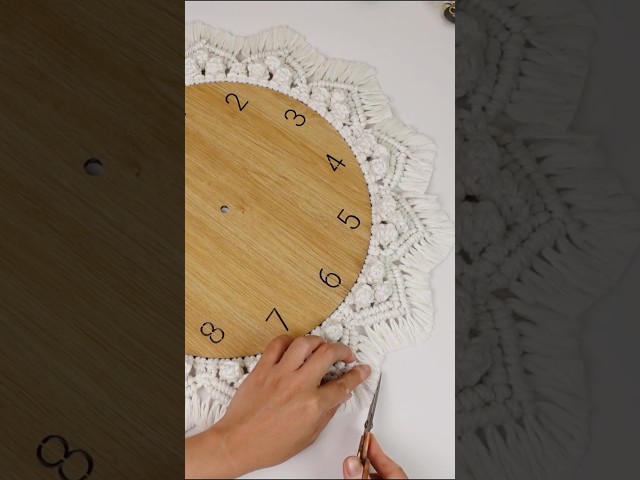 Macrame Wall Clock Tutorial | Easy Boho Home Decor