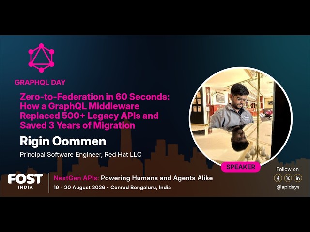 Zero-to-Federation in 60 Seconds: How a GraphQL Middleware Replaced 500+ Legac… | apidays India 2026