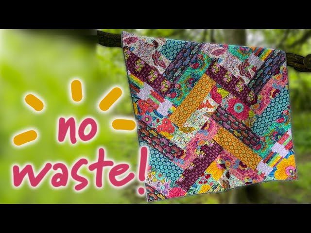 Magic No-Scraps Herringbone Quilt!