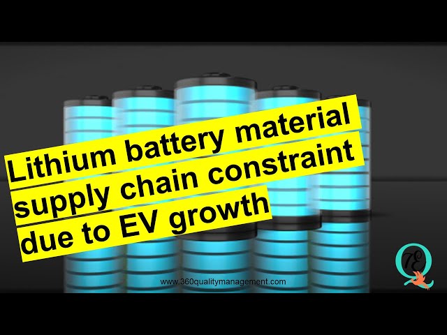Lithium battery material supply constraint due to Electrical Vehicle growth