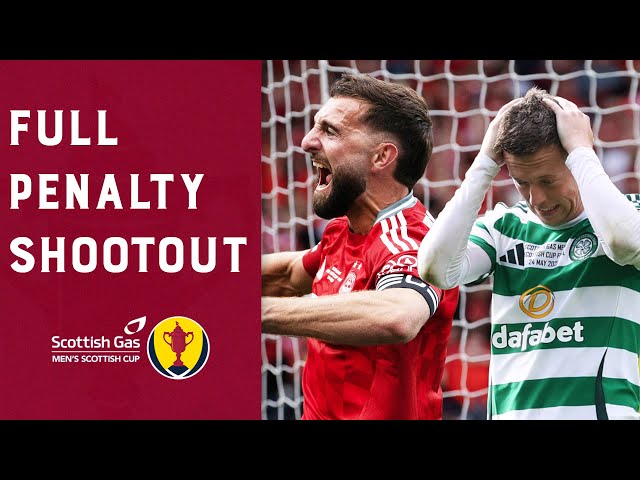 FULL PENALTY SHOOTOUT | Aberdeen v Celtic | Scottish Gas Scottish Cup Final 2024-25