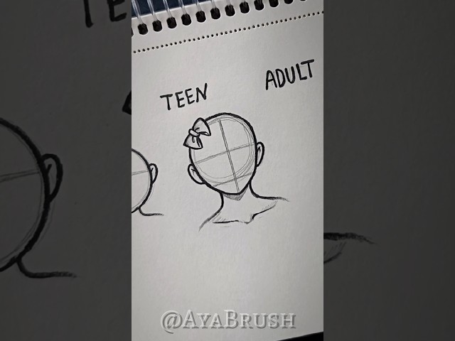 How to draw Girl's Head Tutorial Loomis Method #tutorials #howtodraw #head #sketch #fyppppp  #fypシ