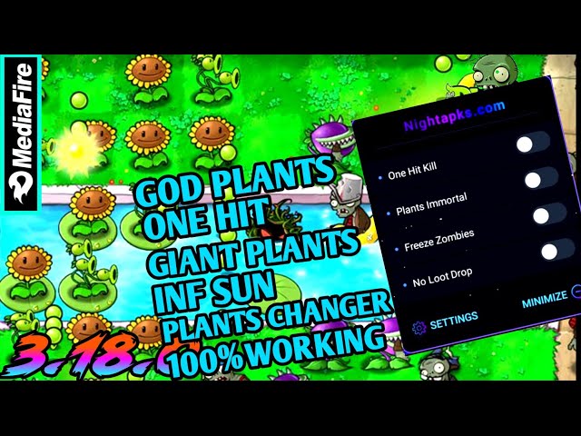 Plants vs Zombies Mod Menu 3.18.0 V3 🔥