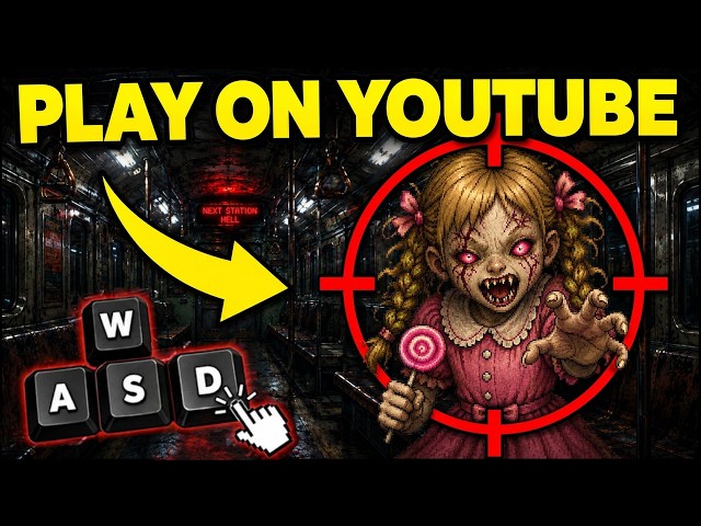 This IS NOT a Video BUT a Horror Game PLAYABLE on YouTube