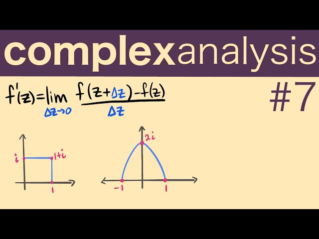 Complex limits and derivatives -- Complex Analysis 7