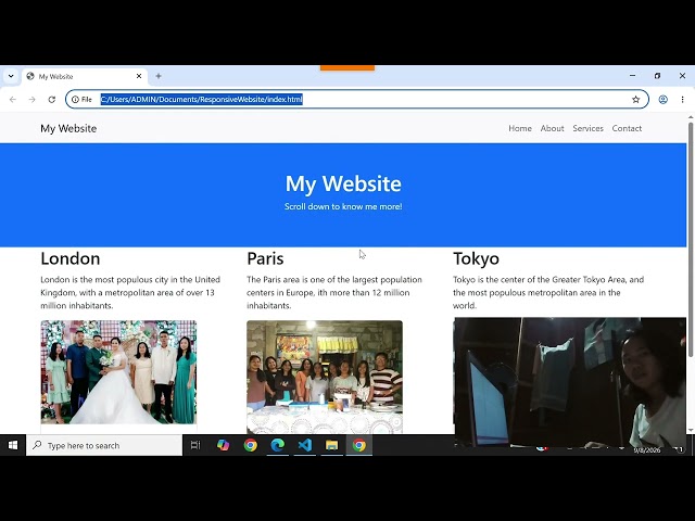 RESPONSIVE WEB DESIGN USING BOOTSTRAP ACTIVITY