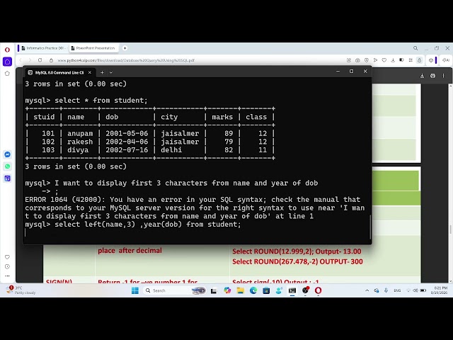 mysql string functions