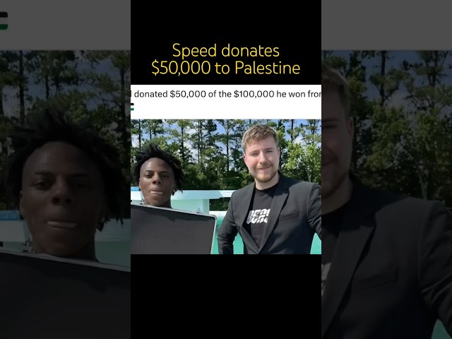 iShowSpeed standing up for Palestine #shorts