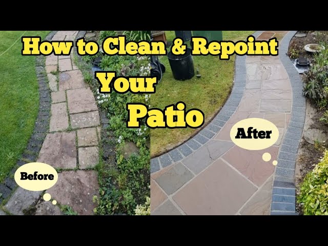 How to clean & repoint a patio
