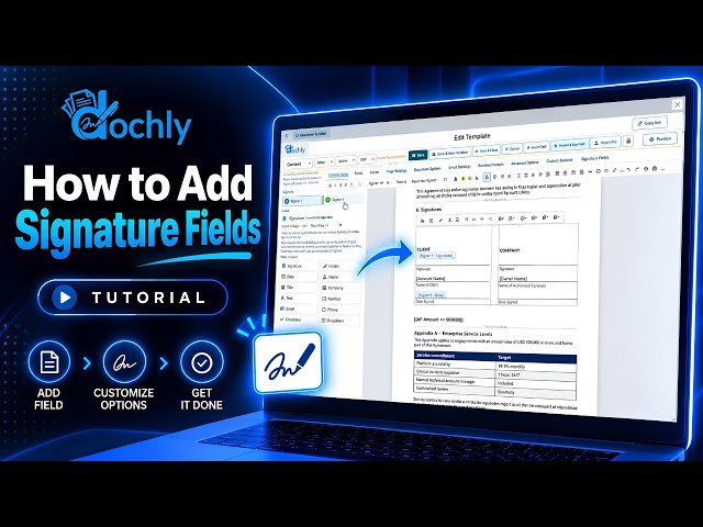 How to Add Signature Fields in Salesforce | Dochly E-Signature Tutorial