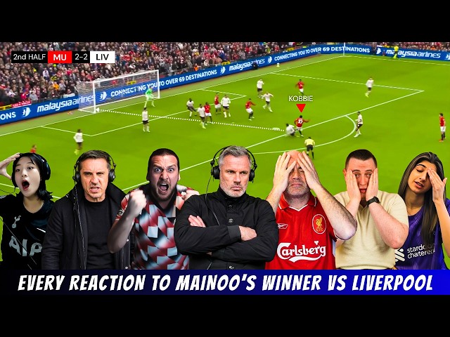 KOBBIE MAINOO MADE THEM CRY 😭 Liverpool Fans Total Meltdown to 77' Winner!