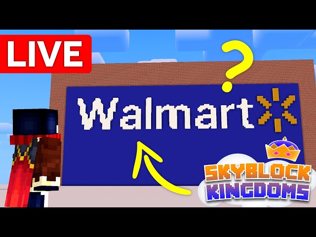 🔴 Let's Build a Walmart on Skyblock Kingdoms