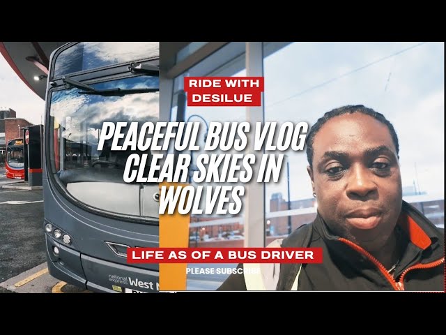 PEACEFUL BUS VLOG ☀️ | Clear Skies & Calm Routes in Wolverhampton