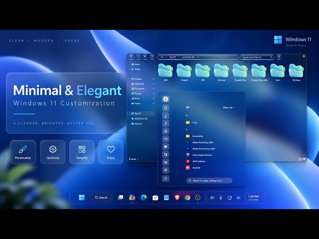 Minimal & Elegant Windows 11 Customization