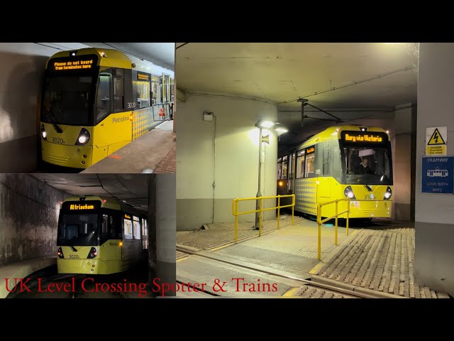 A Tram Crossing Underneath Manchester Piccadilly Railway Station, Greater Manchester