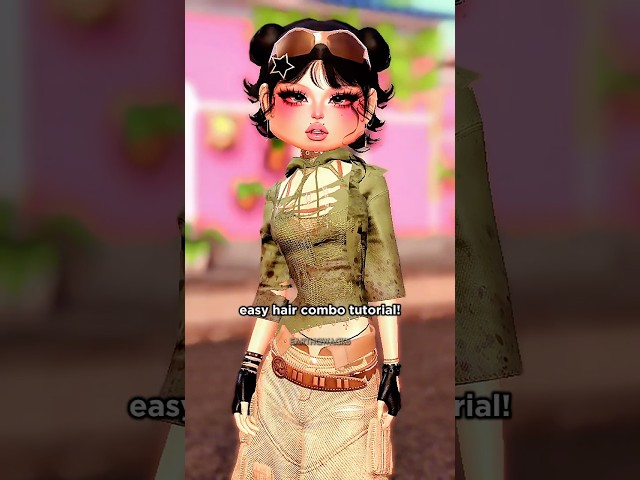 *EASY* Hair Combo Tutorial in Dress To Impress || #dti #dresstoimpress #roblox #dresstoimpressroblox