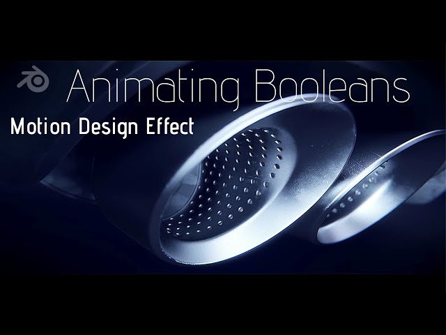 Blender Tutorial // Animating Booleans - Exhaust Animation