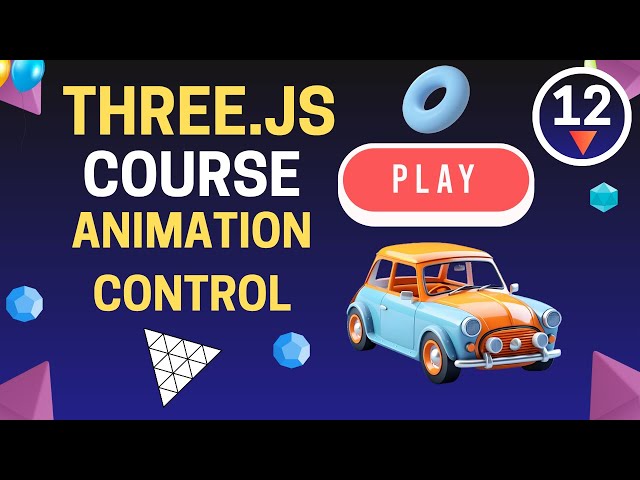 Three.js Full Course - Three.js Course - Three.js Animation Control with Key Press & Button Click 🎮✨