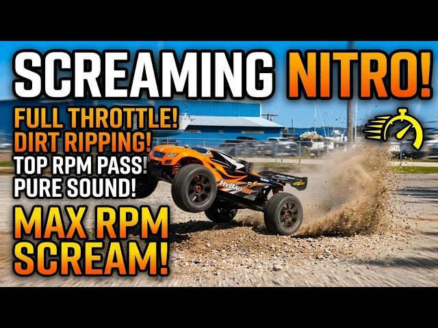​🔊 HOBAO HYPER SST NITRO AT MAX RPM! 💥 Full Throttle Dirt Ripping Pass! 🚗💨